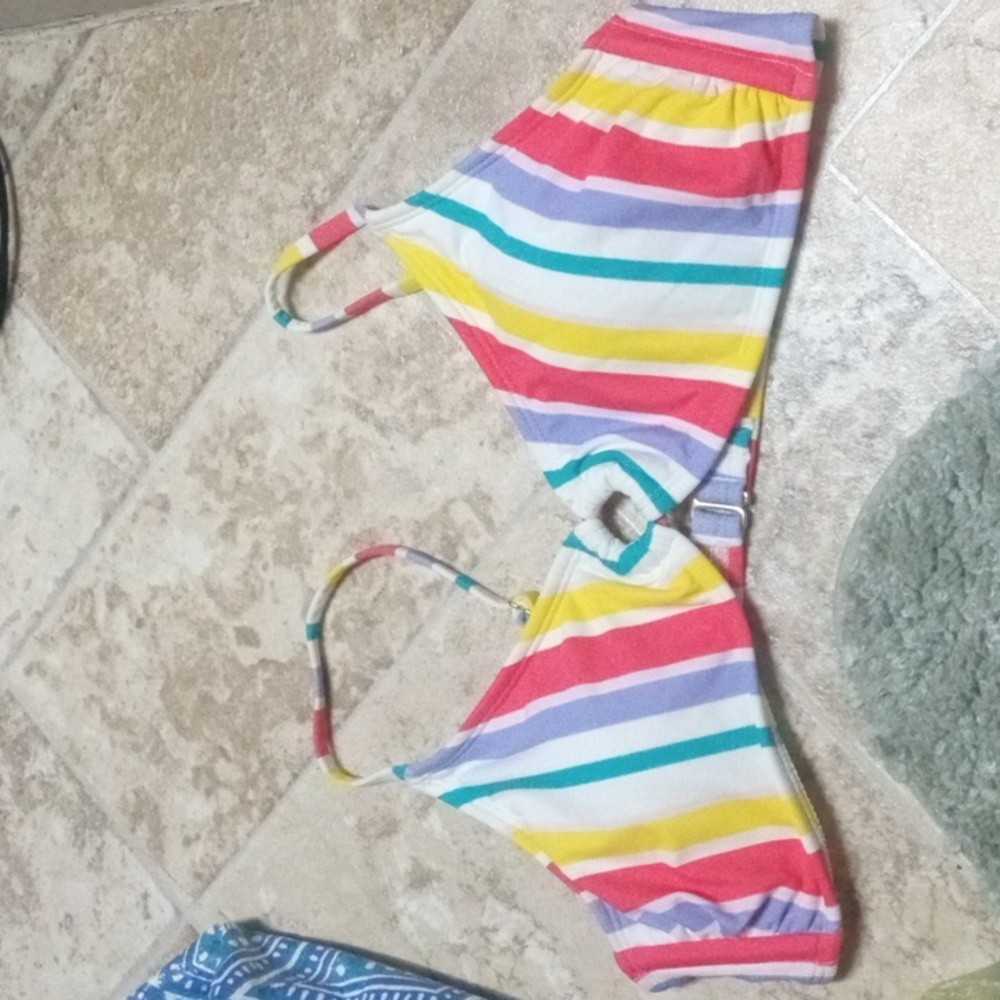 Multicolored extra large bikini top